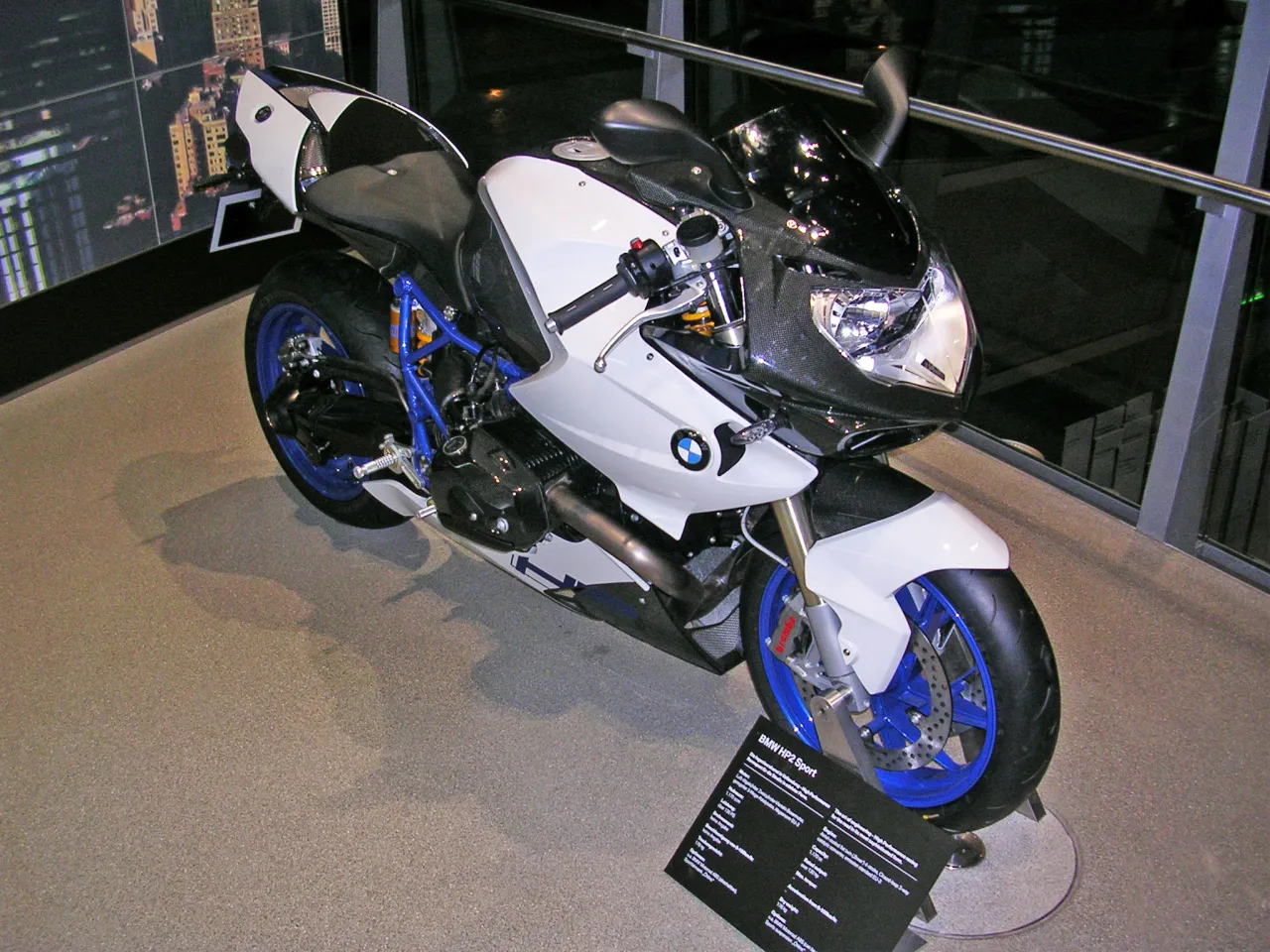 BMW HP2 Sport displayed at BMW Welt Munich