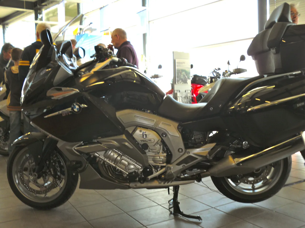 BMW K1600GTL luxury tourer left side view