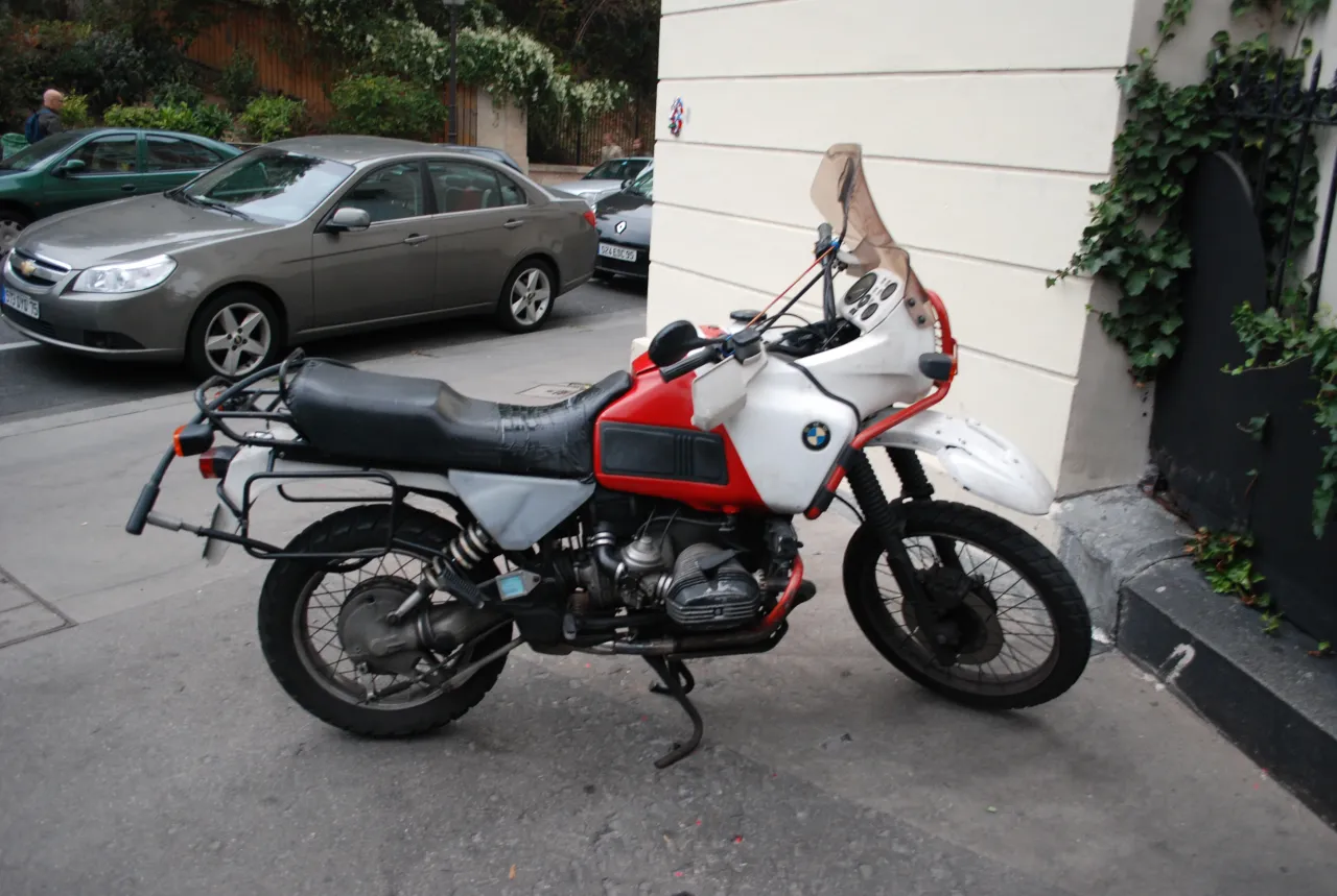 BMW R100GS Paris Dakar uitvoering met grote tank