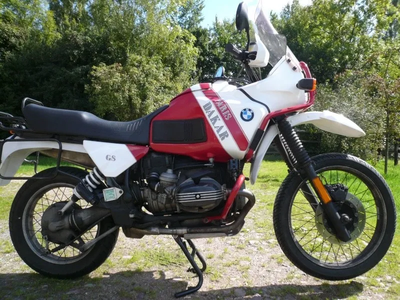 BMW R100GS Paris-Dakar 1989 rechts profiel