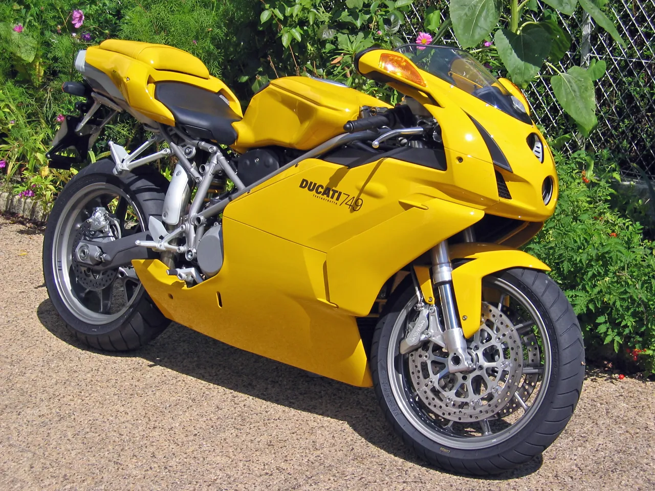 Ducati 749 superbike side view