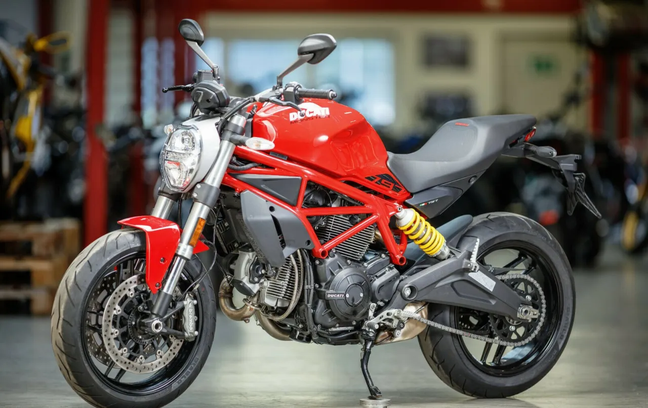 Ducati Monster 797 naked roadster side profile