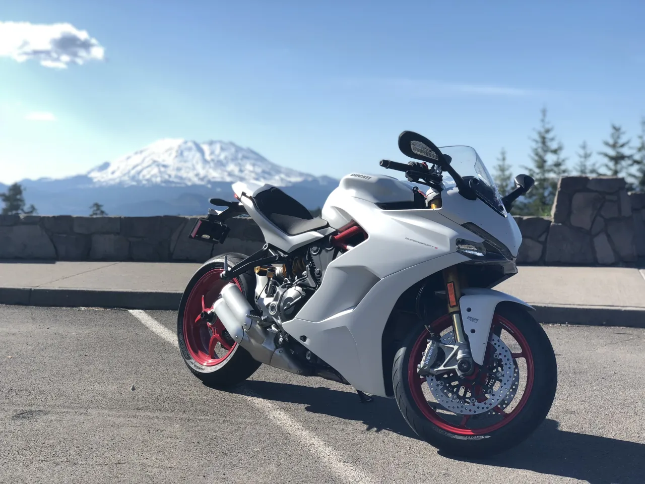 Ducati Supersport sport-tourer, side view