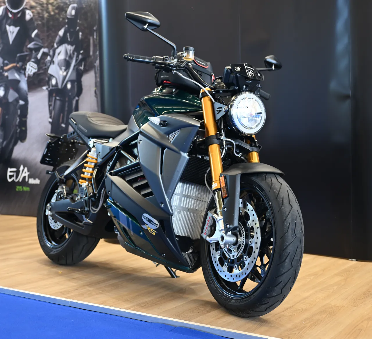 Energica EsseEsse9+ RS electric motorcycle front three-quarter view