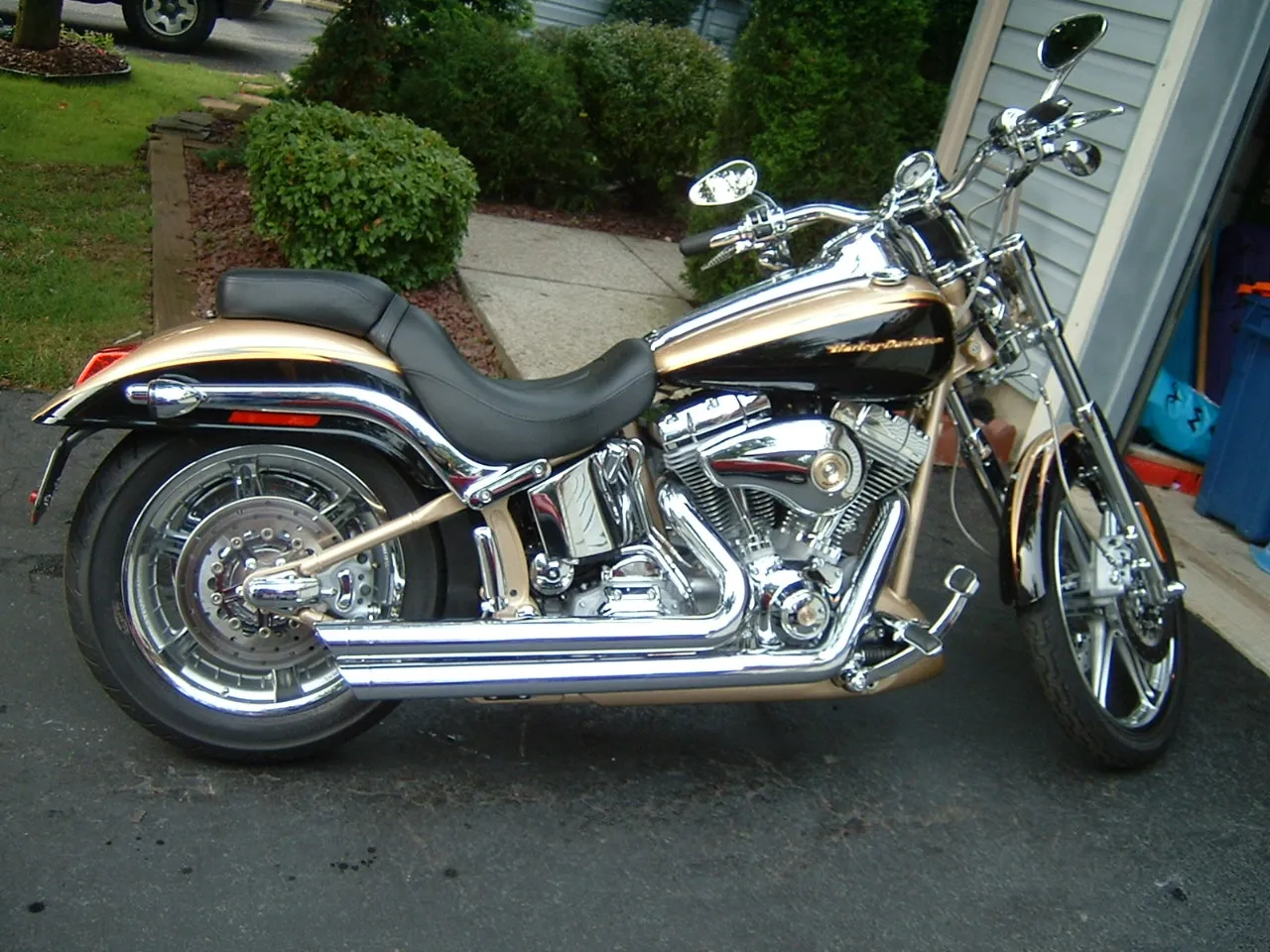 Harley-Davidson Softail Deuce FXSTD 2000 chopper cruiser side view