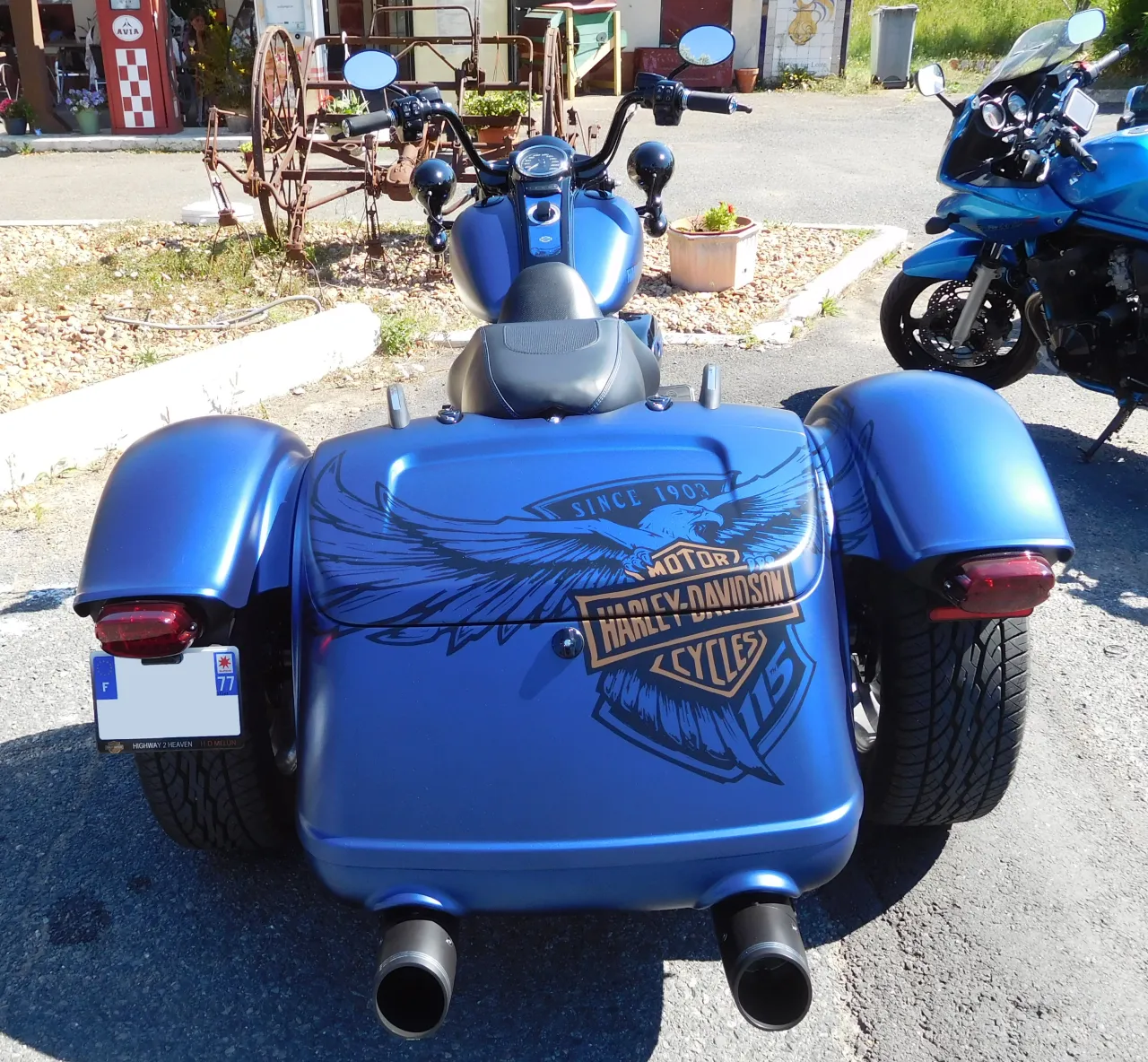 Harley-Davidson Freewheeler 107 ci trike rear three-quarter
