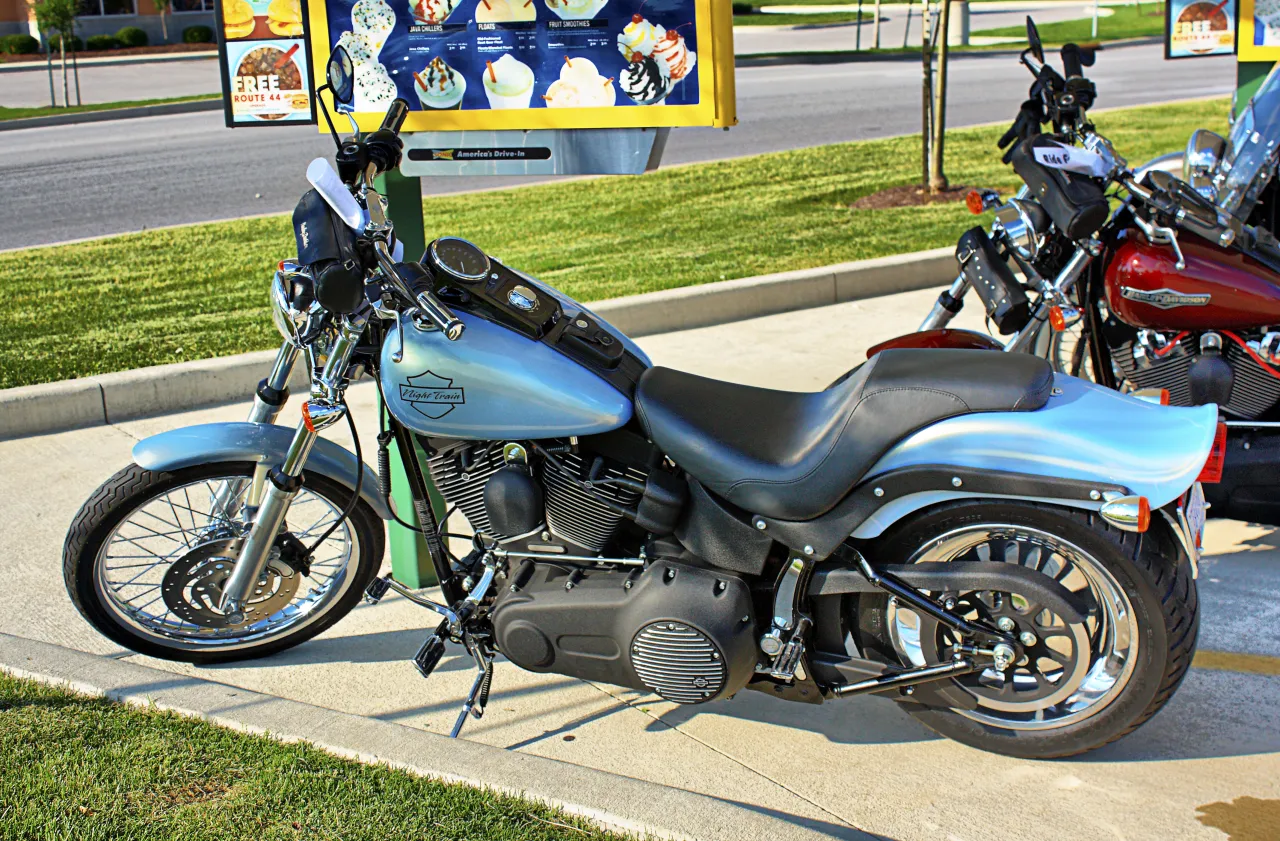 Harley-Davidson Night Train FXSTB all-black Softail chopper