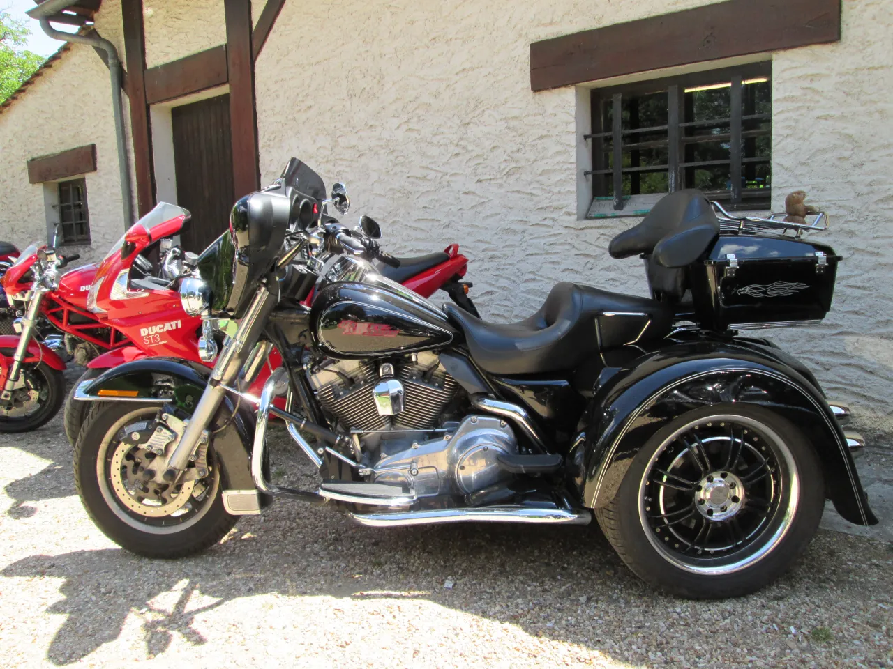 Harley-Davidson tricycle conversion side view