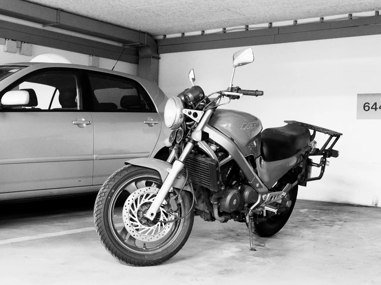 Honda NTV650 in gebruik