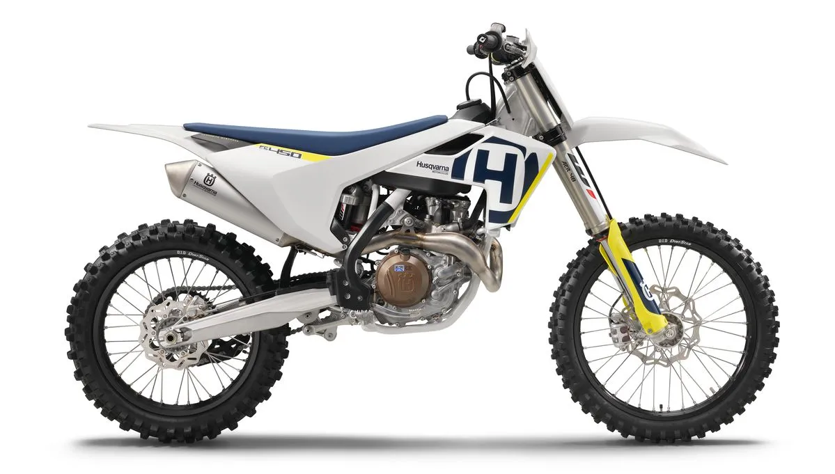 Husqvarna FC 450 motocrosser zijaanzicht