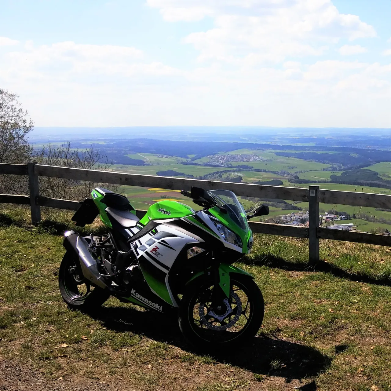 Kawasaki Ninja 300, zijaanzicht