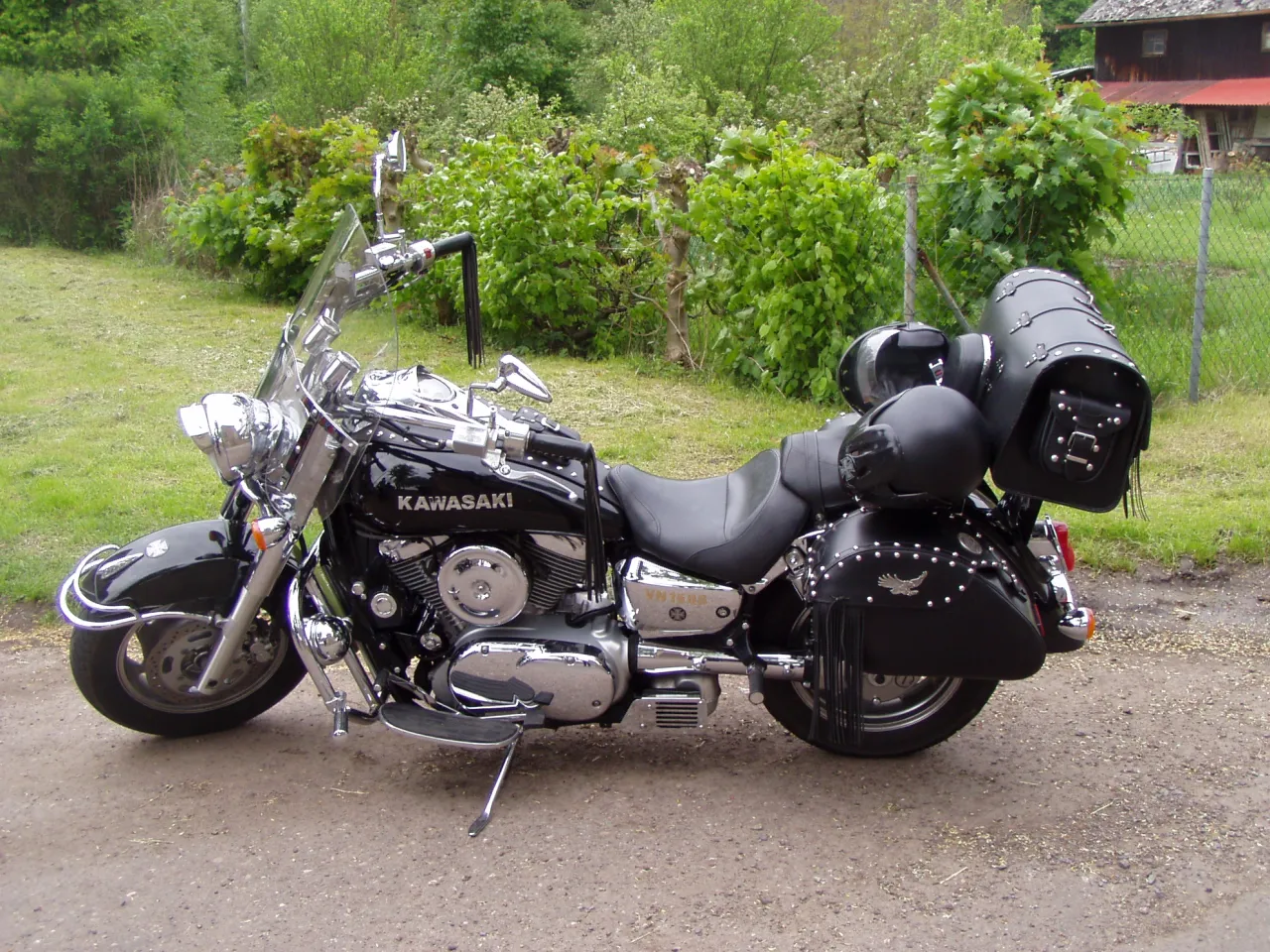 Kawasaki VN1500 Vulcan in zijaanzicht