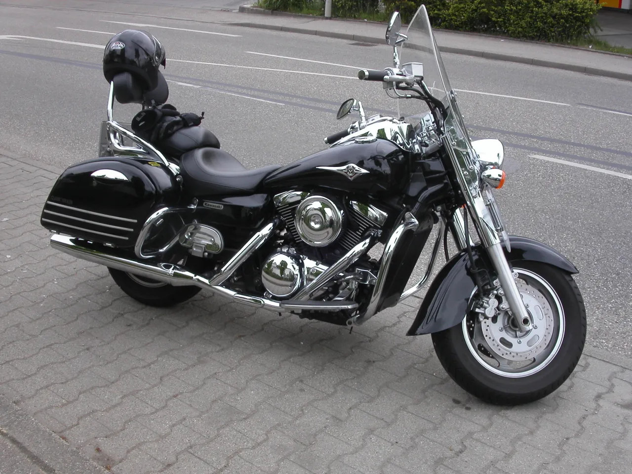 Kawasaki Vulcan VN 1600 Classic cruiser in zwart en chroom