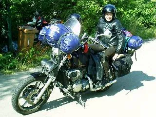 Kawasaki VN 750 Vulcan in zwart