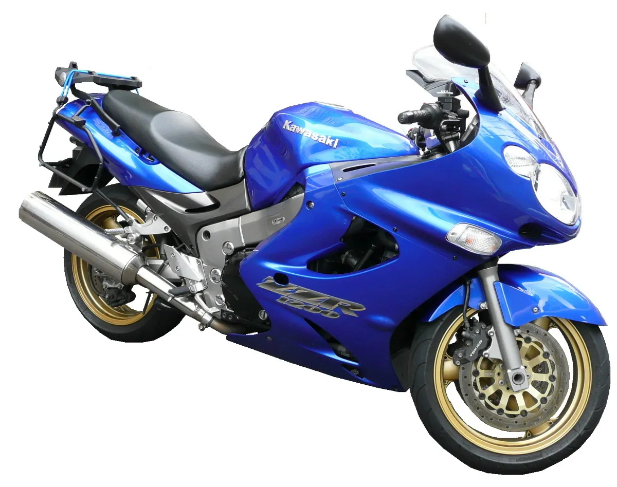 Kawasaki ZZR 1200 sport-tourer zijaanzicht
