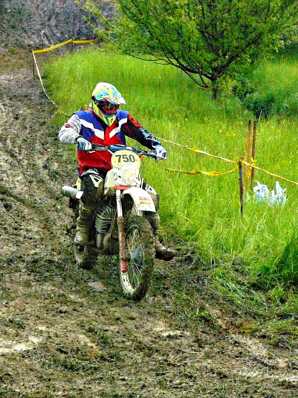 KTM 125cc two-stroke motocross bike in race action