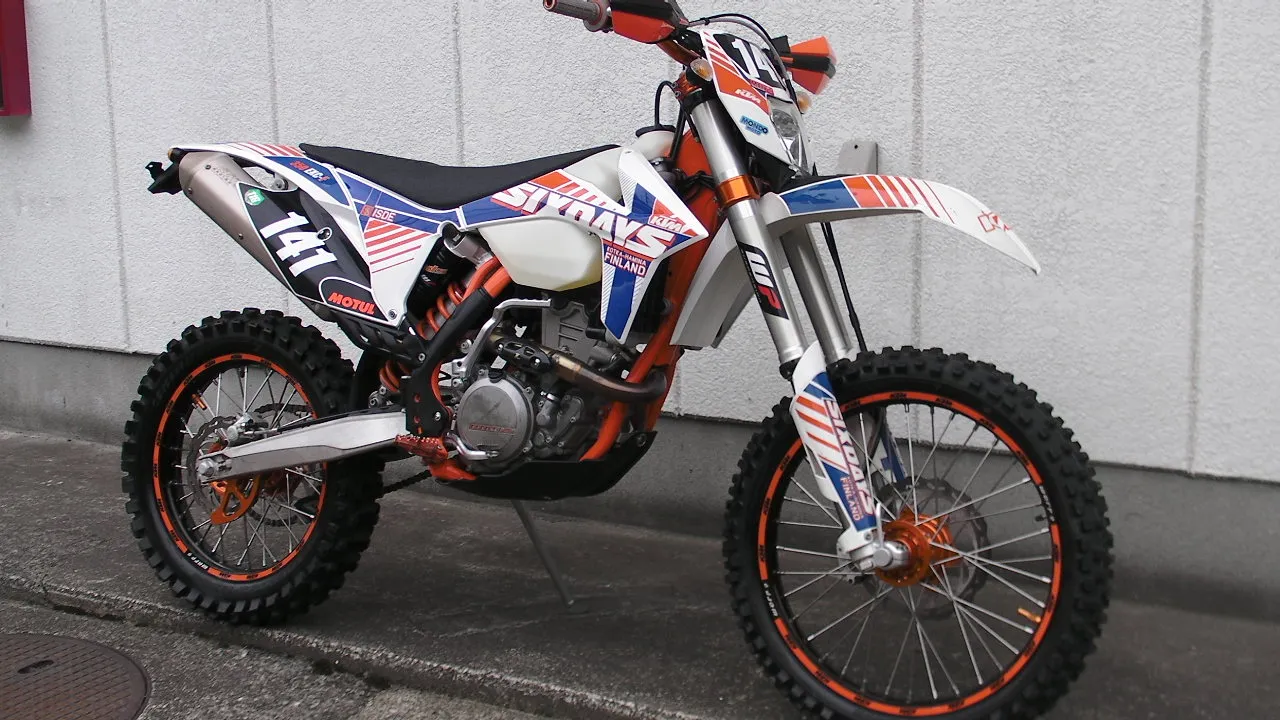 KTM 350 EXC-F enduro zijaanzicht
