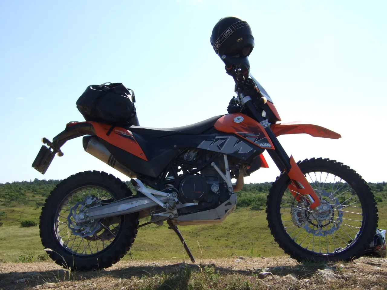 KTM 690 Enduro parked outdoors