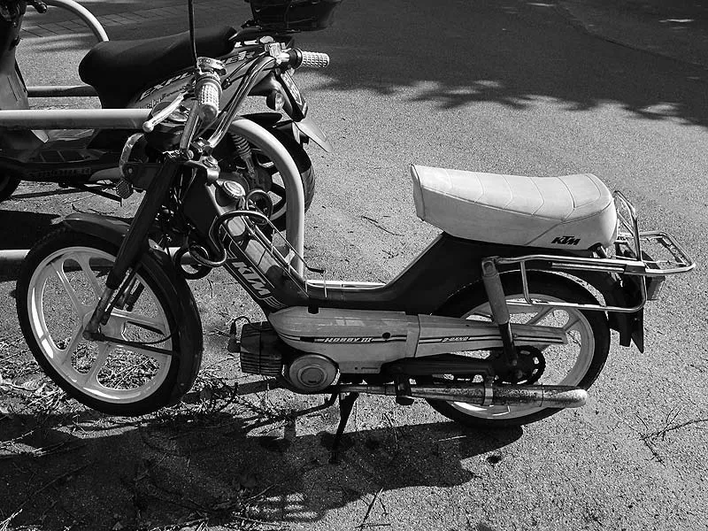 KTM Hobby vintage 50cc moped side view