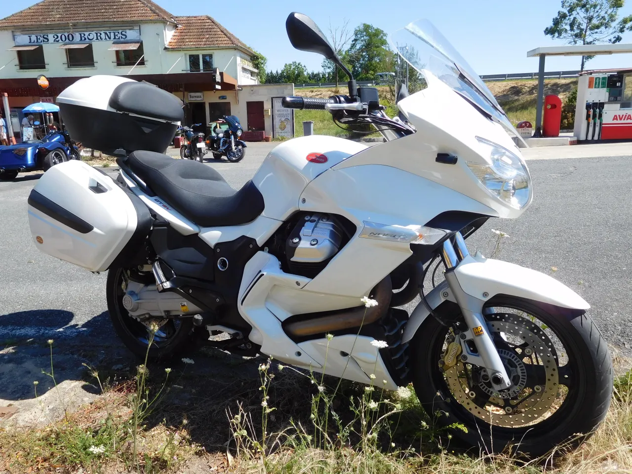 Moto Guzzi Norge 1200 GT 8V touring motorcycle side view
