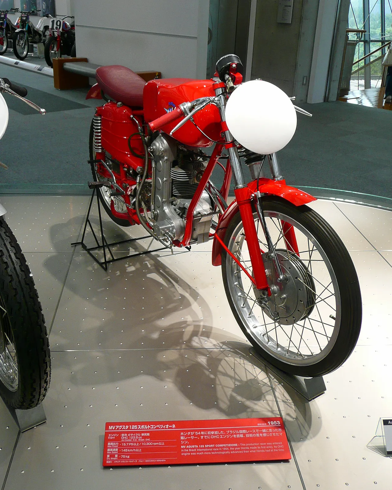 MV Agusta 125 Sport Competizione 1953 straatversie
