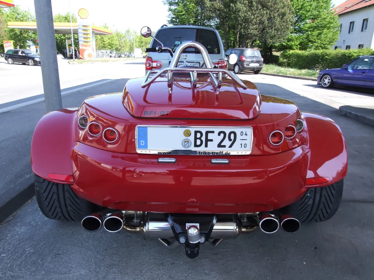 Rewaco RF1-GT trike achteraanzicht