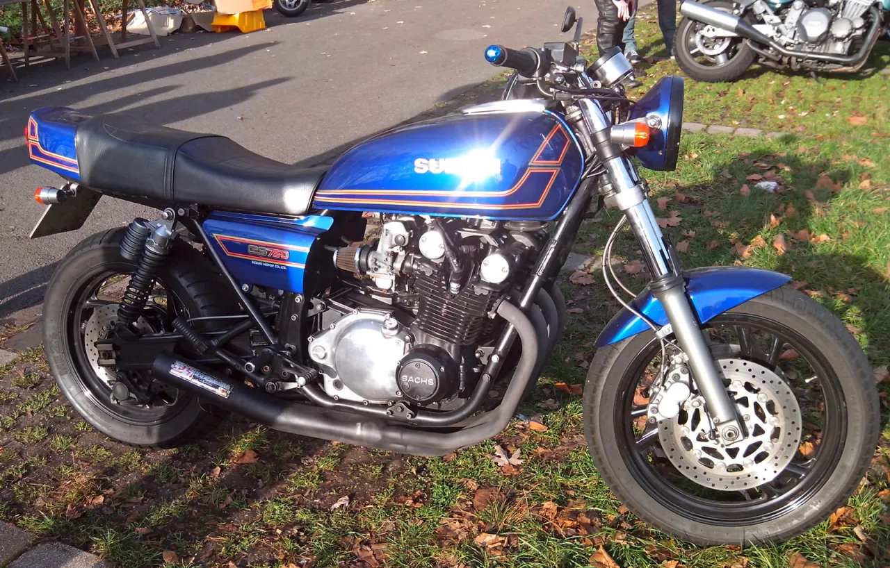 Suzuki GS750 classic naked motorcycle