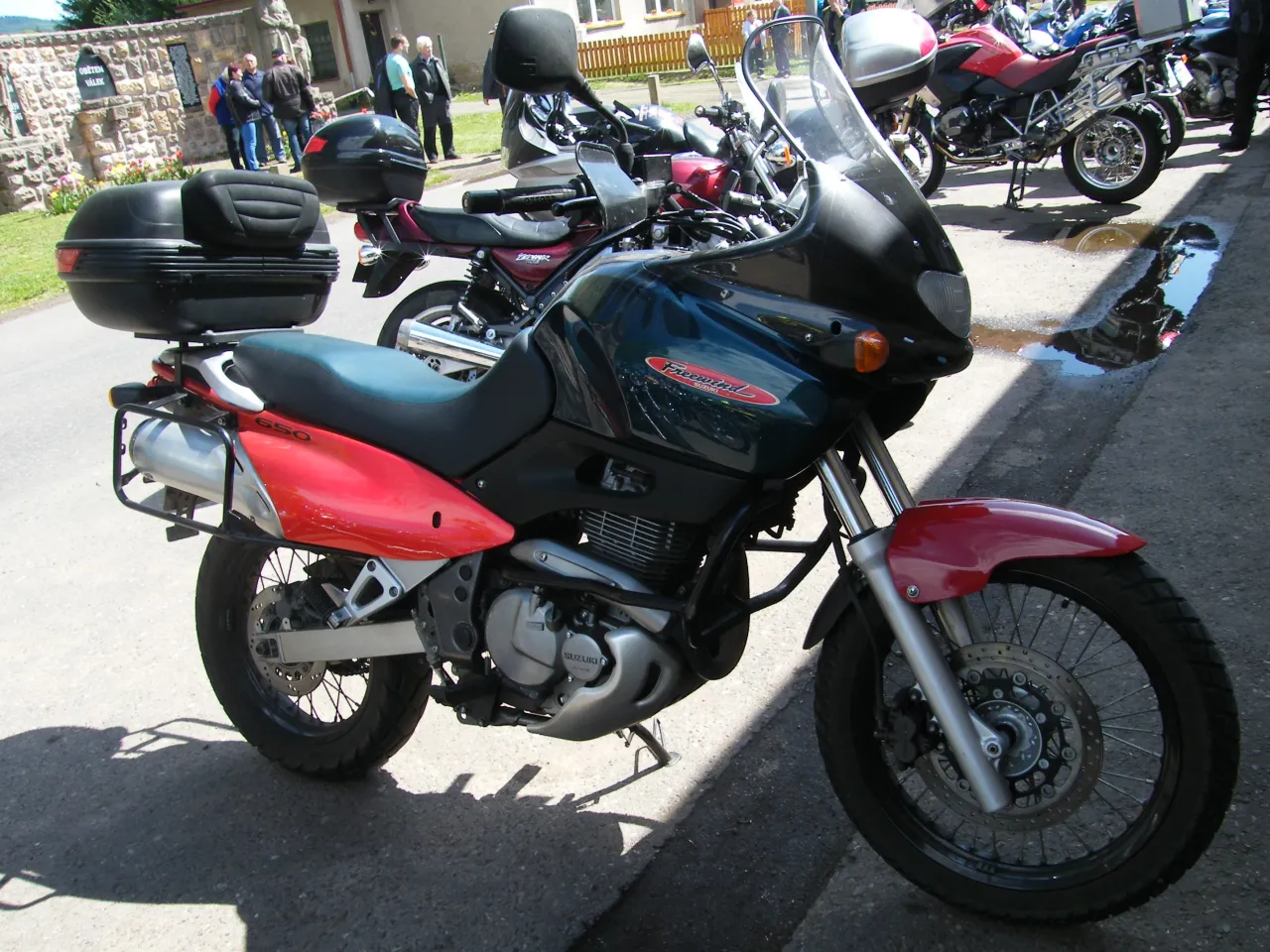 Suzuki XF-650 Freewind voorzijde detail