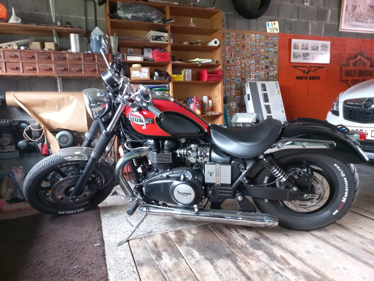 Triumph Bonneville T120 Speedmaster frontaanzicht