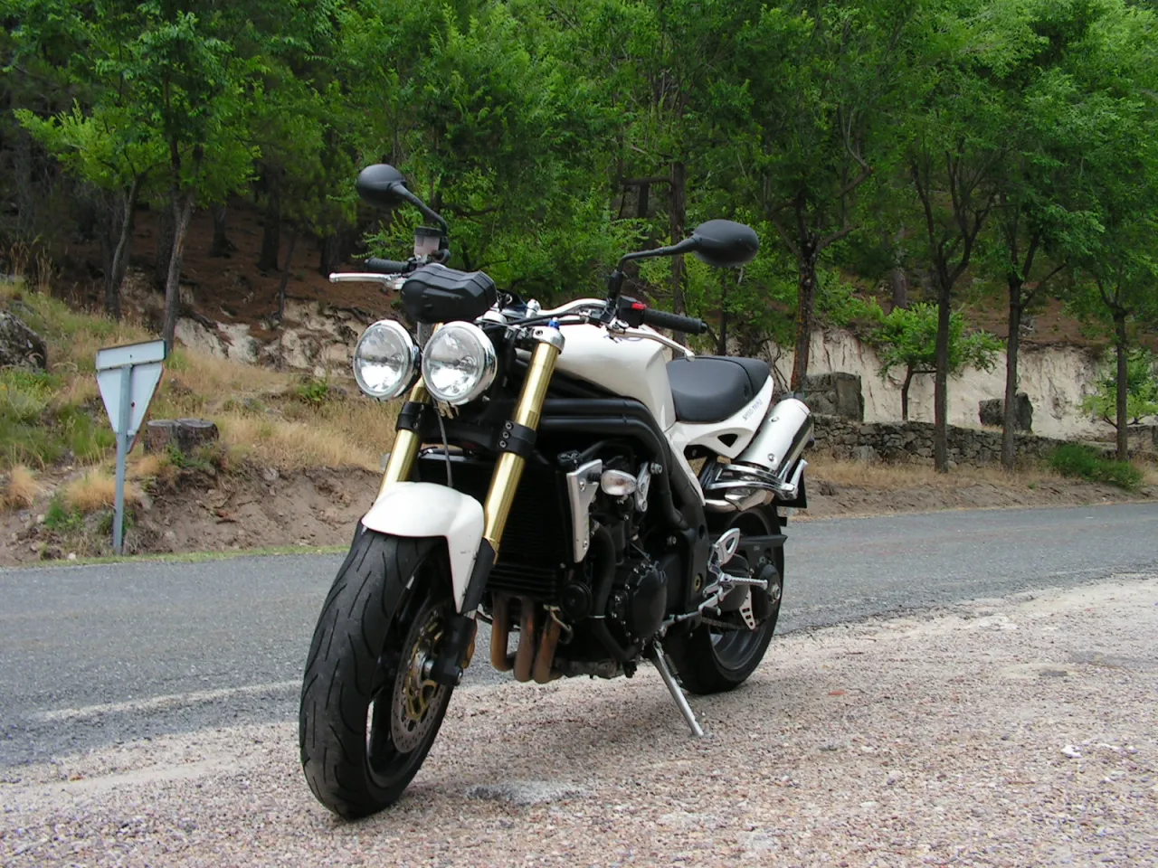 Triumph Speed Triple front with twin headlights