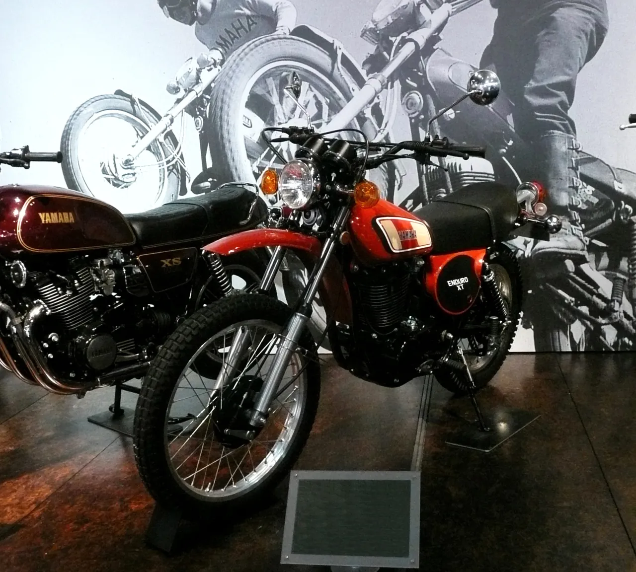 Yamaha XT500 origineel 1976 in Yamaha-museum