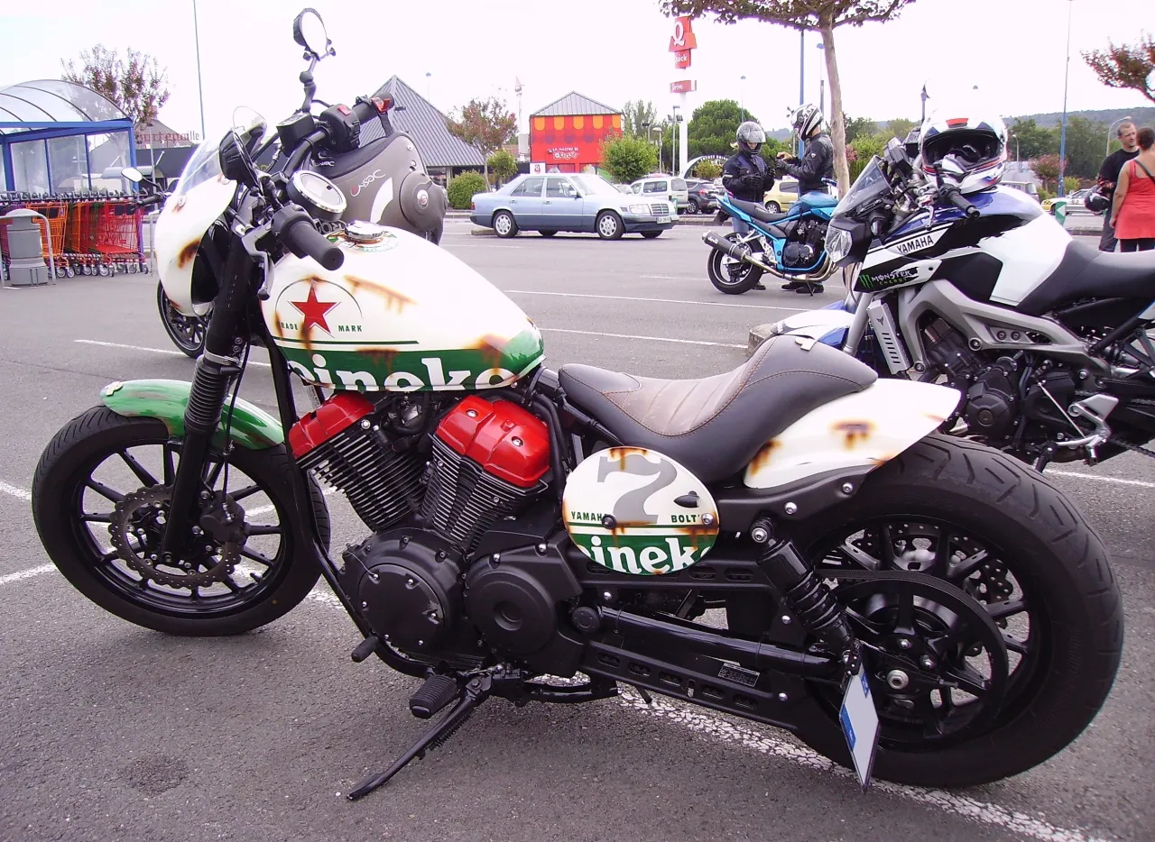 Yamaha Bolt XV950 op een evenement