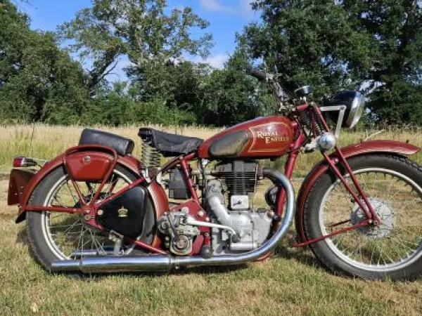 Bouwjaar onbekend Royal Enfield 500cc.model J2 German Registration Papers - € 9.950 (1/1)