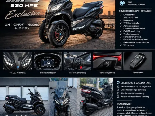 Bouwjaar onbekend Piaggio MP3 530 - € 12.000 · Bieden (1/1)